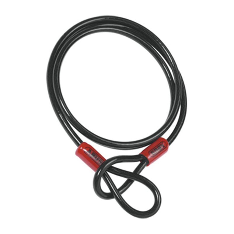 ABUS Cobra Cable.|Cobra 10mm/2m Loop Black/Red ABUS|Cobra 10mm/5m Loop Black/Red ABUS|Cobra 10mm/10m Loop Black/Red ABUS