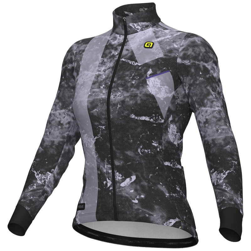 Maglia maniche lunghe donna Ale PR-E Icy – Nero