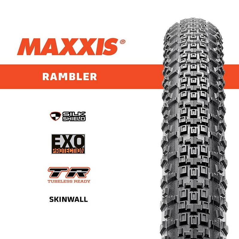 Maxxis – 700c Rambler|MAXXIS 700 x 38 RAMBLER SILKSHIELD/TR FOLDABLE|MAXXIS 700 x 40 RAMBLER SILKSHIELD/TR FOLDABLE|MAXXIS 700 x 40 RAMBLER EXO/TR 120TPI FOLDABLE|MAXXIS 700 x 45 RAMBLER EXO/TR FOLDABLE|MAXXIS 700 x 50 RAMBLER SILKSHIELD/TR FOLDABLE|MAXXI