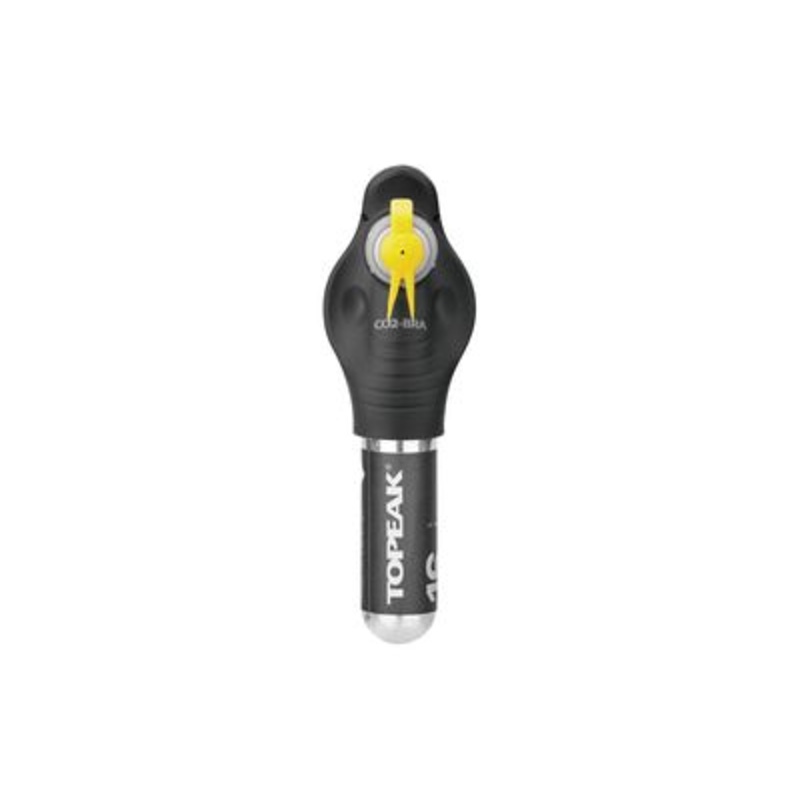 Topeak CO2-BRA CO2 Inflator|Topeak CO2 CO2-Bra CO2 Inflator + 1x Threaded 16g CO2 cartridge