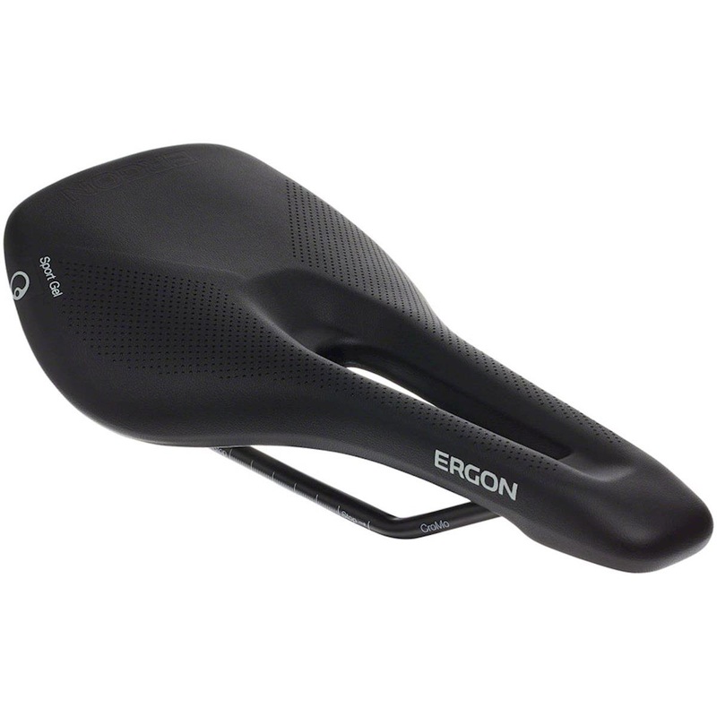 Ergon SR Sport Gel Women’s Saddle (Black) (Chromoly Rails) (S/M) (141mm)
