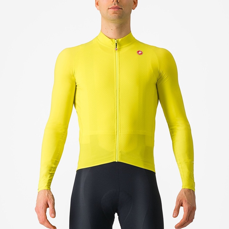 Maglia maniche lunghe Castelli Aero Race – Giallo