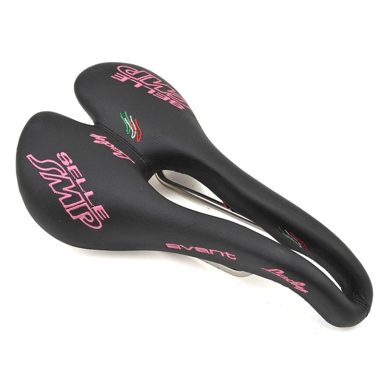 Selle SMP Avant Lady’s Saddle (Black/Pink) (AISI 304 Rails) (154mm)