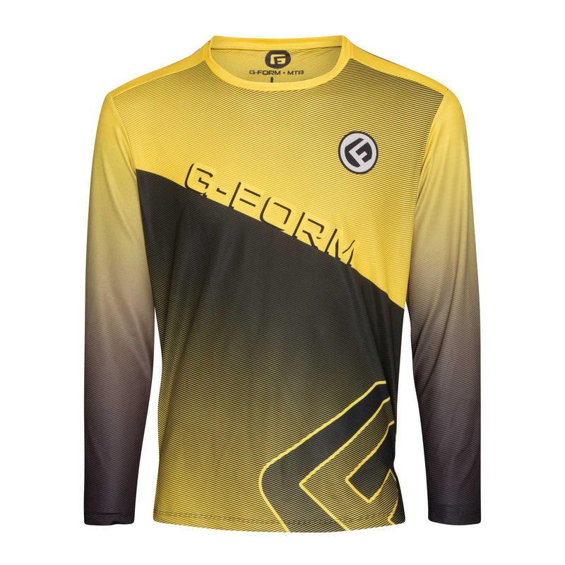 G-Form Men’s LS Podium Jersey Yellow/Black M