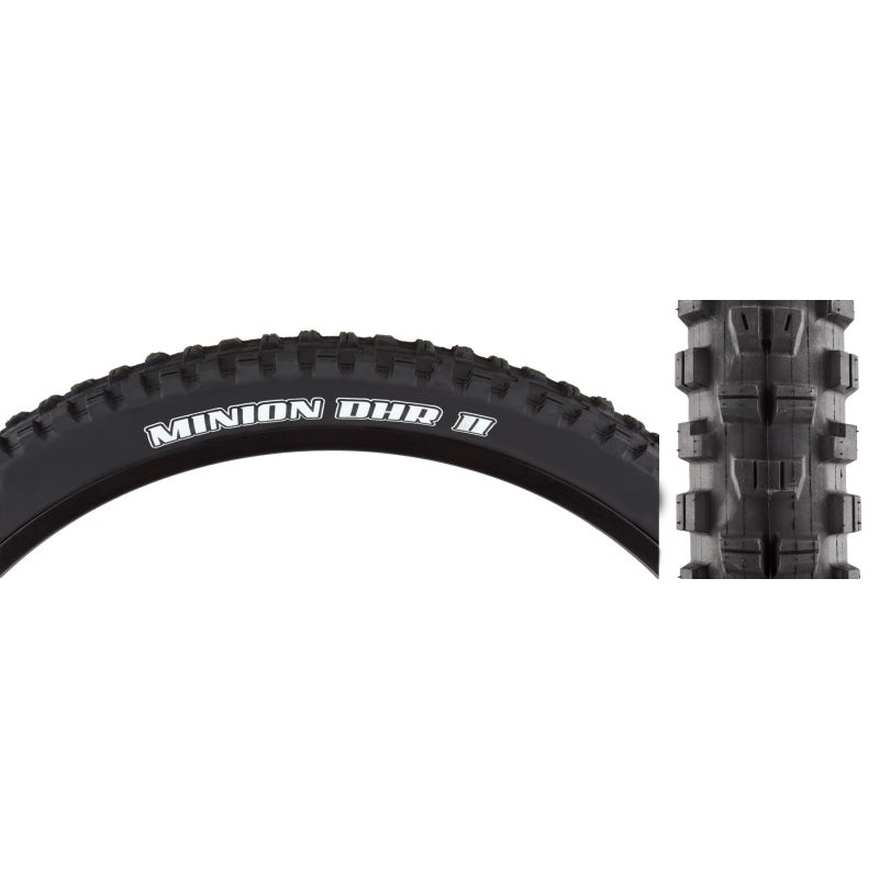 Maxxis Minion DHR II Tire – 20 x 2.30 Clincher Wire Black Dual
