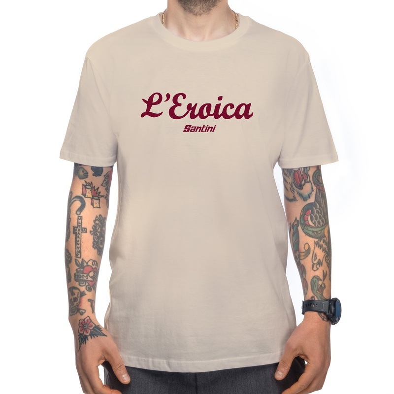 T-Shirt Santini Eroica – Marrone chiaro