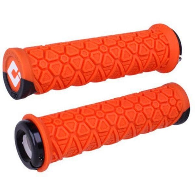 ODI Vanquish MTB Lock On Grips 135mm – Orange – featuring D30