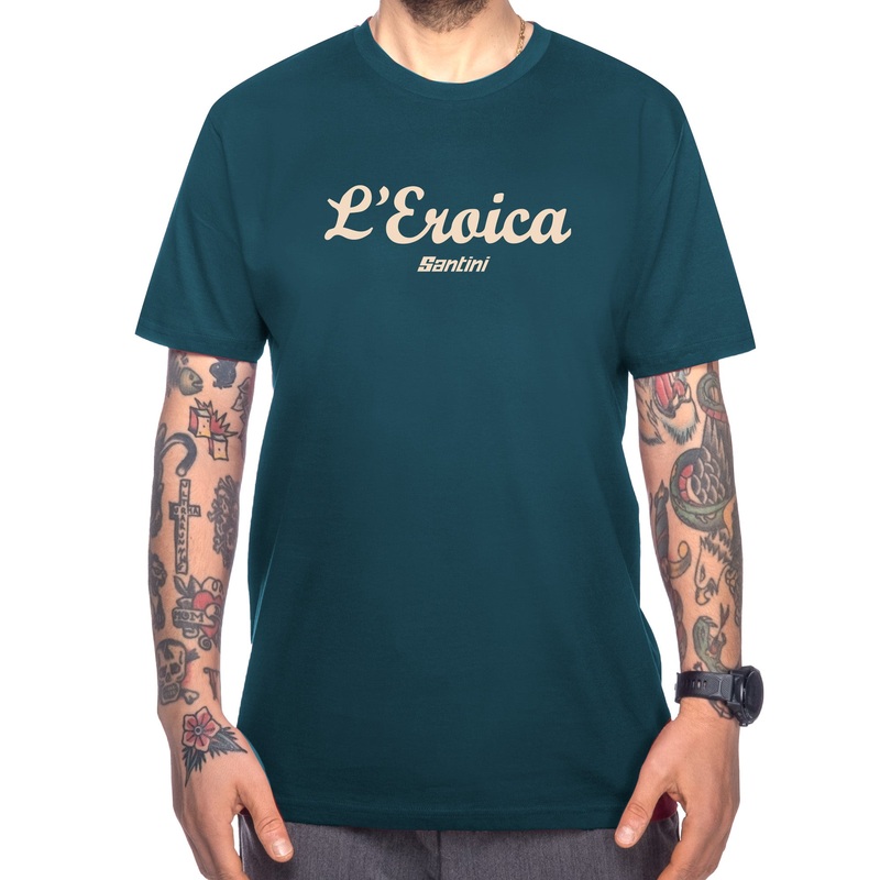 T-Shirt Santini Eroica – Blu|S|M|L|XL|XXL|Blu