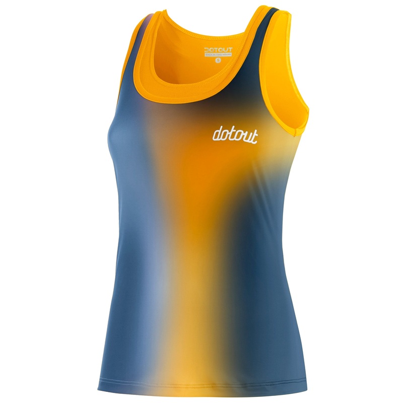 Top donna Dotout Flash – Giallo blu