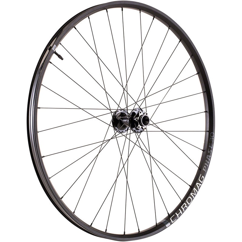Chromag Phase30 Front Wheel – 29 15 x 110mm 6-Bolt Black