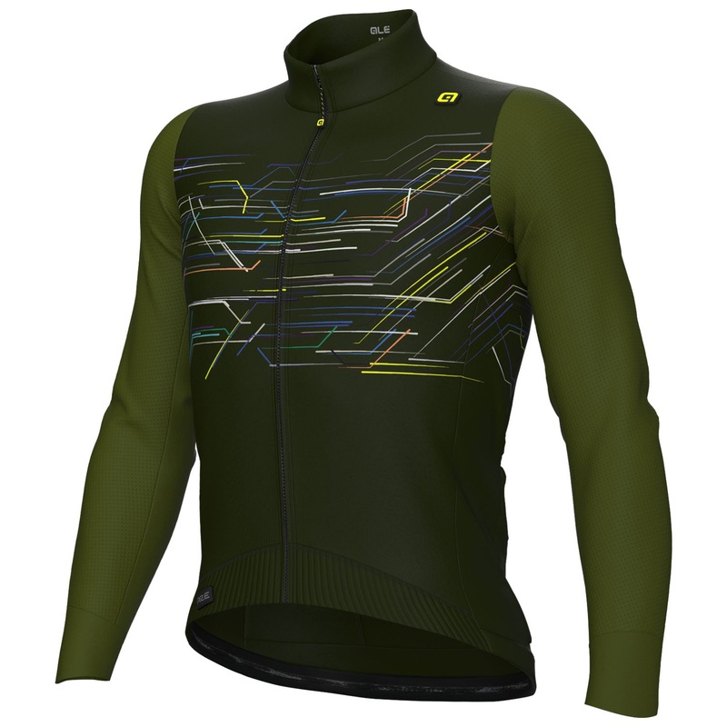 Maglia maniche lunghe Ale PR-E Megabyte – Verde