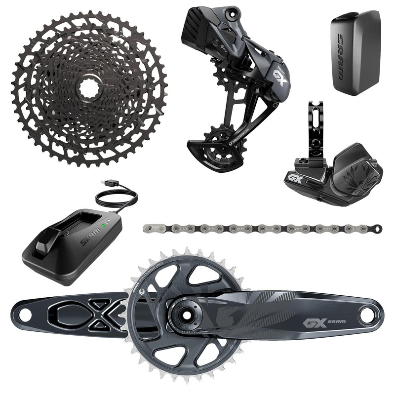 Sram Gx Eagle Axs Dub Groupset – 11-50T – Includes: Rear Der & Battery, Trigger Shifter Wclamp, Crankset Dub 12S 170/175 Boost Wdm 32T Xsync2 Chainring, Gx Eagle Chain, Cassette Pg-1230 11-50T, Charger/Cord, Chaingap Gauge 2022:  170Mm