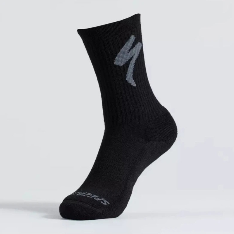 Calze Specialized Merino Midweight Tall Logo – Nero