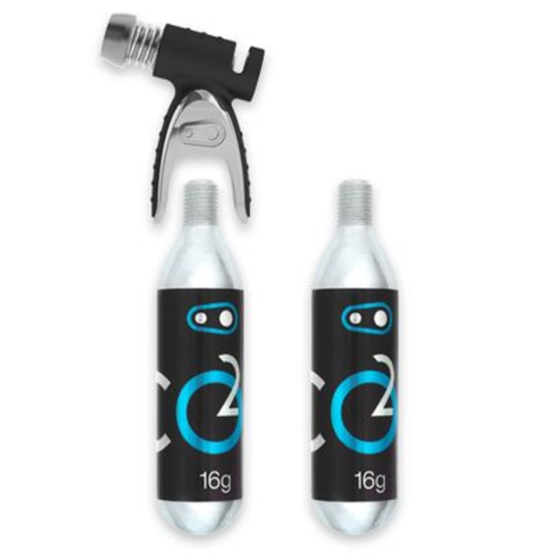 CrankBrothers Pump Sterling CO2 Inflator includes