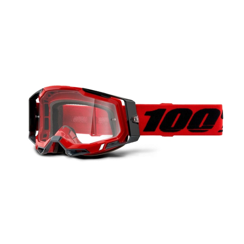 100% Racecraft 2 Goggle Red / Clear Lens