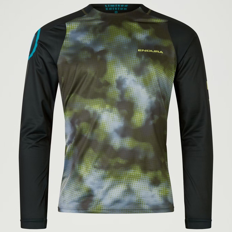 Maglia maniche lunghe Endura Pixel Cloud LTD – Verde