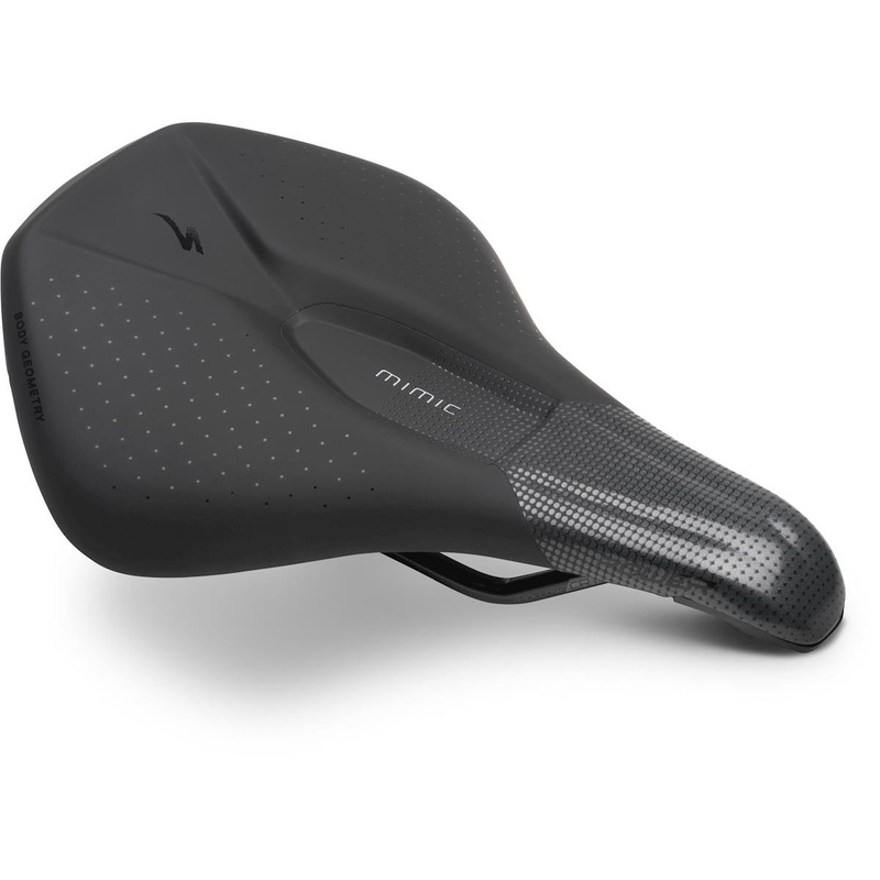 Specialized Power Comp Saddle (Black) (Chromoly Rails) (143mm) (w/ Mimic)