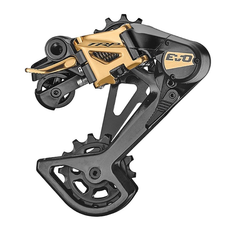 TRP RD-M9050-L EVO12 Rear Derailleur – 12-Speed Long Cage 52t Max Clutched Carbon Outer Cage BLK/Gold