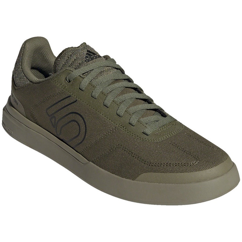 Five Ten Sleuth DLX Canvas Flat Shoes – Mens Focus Olive/Core BLK/Pulse Lime 7.5