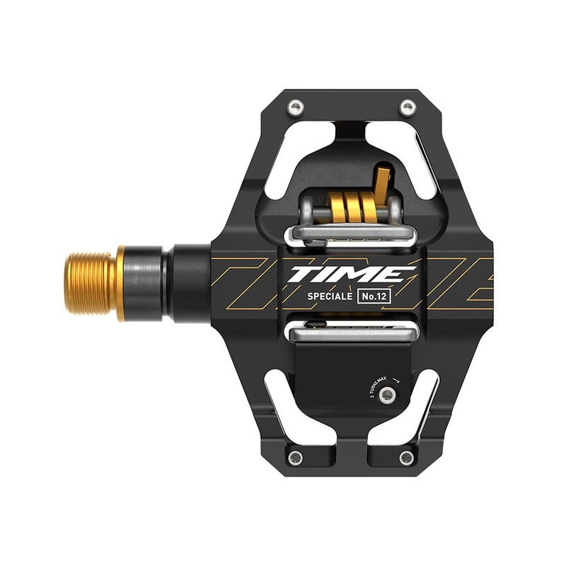 Time Speciale 12 Pedals – Dual Sided Clipless Platform Aluminum 9/16 BLK/Gold Small B1