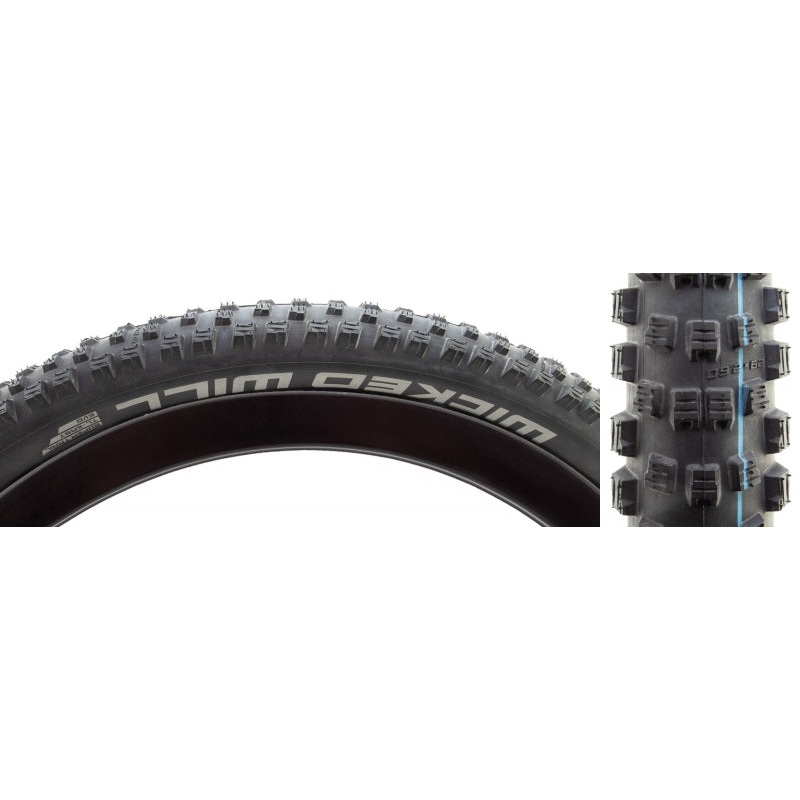 Schwalbe Wicked Will Mountain Tire 29”x2.60 Wire Tubeless Ready Addix Speedgrip Super Trail TL Easy Black