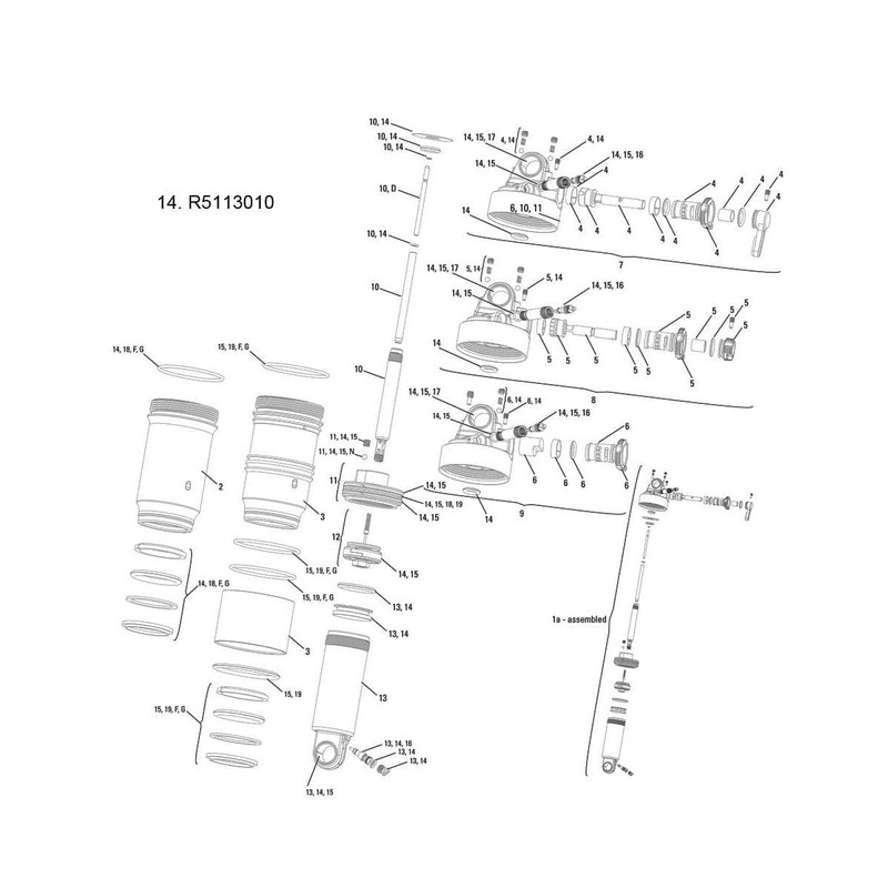 Rockshox Spare – Rear Shock Service Kit Full – 2011 Monarch Rt3/Rt/R: