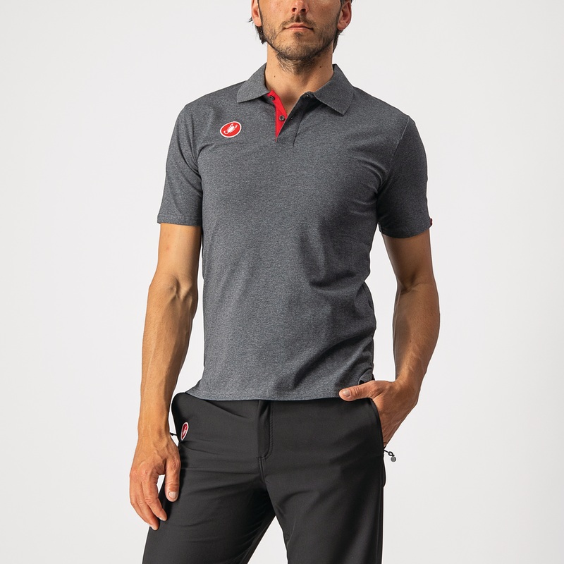 Castelli Race Day Polo Men’s|Castelli Polo Race Day Black – L|Castelli Polo Race Day Black – M|Castelli Polo Race Day Black – XL|Castelli Polo Race Day Melange Gray – XL