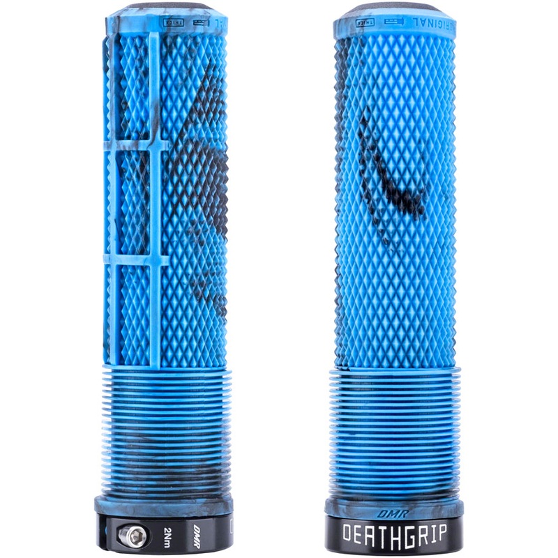 DMR DeathGrip 2 Flangeless Grips – Thick Lock-On Blue Mable