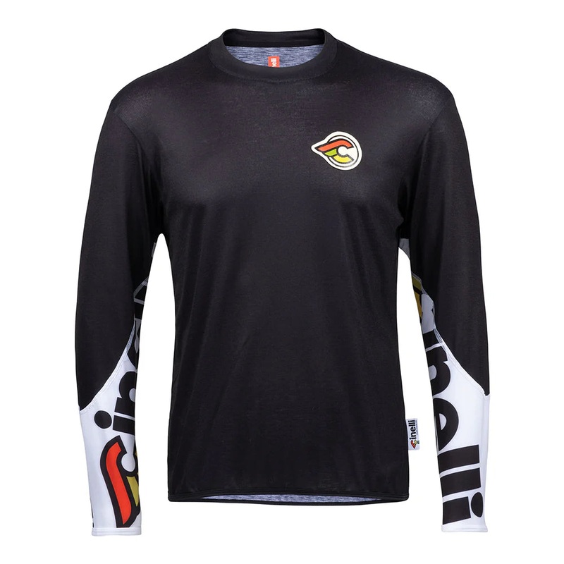 T-Shirt maniche lunghe Cinelli Gravel – Nero