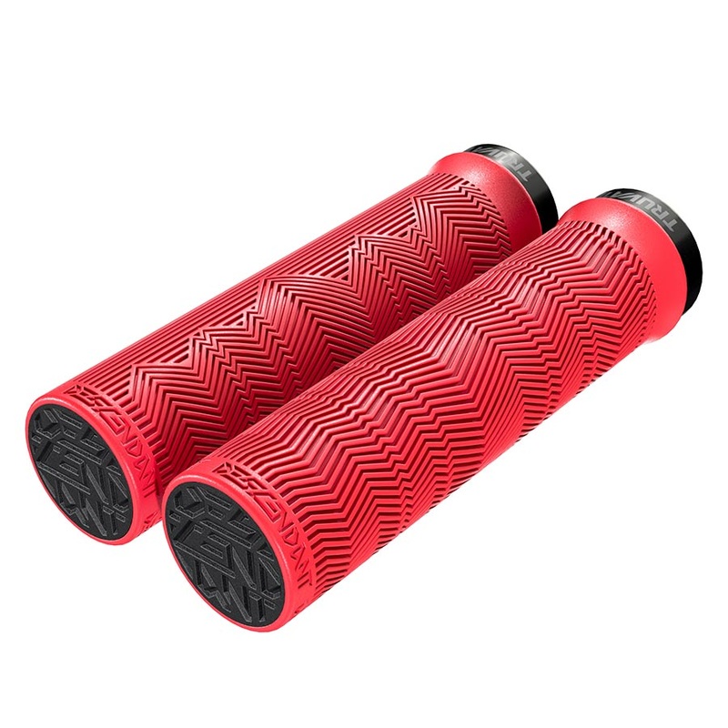 TruVativ Descendant Grips – Locking 133mm Red
