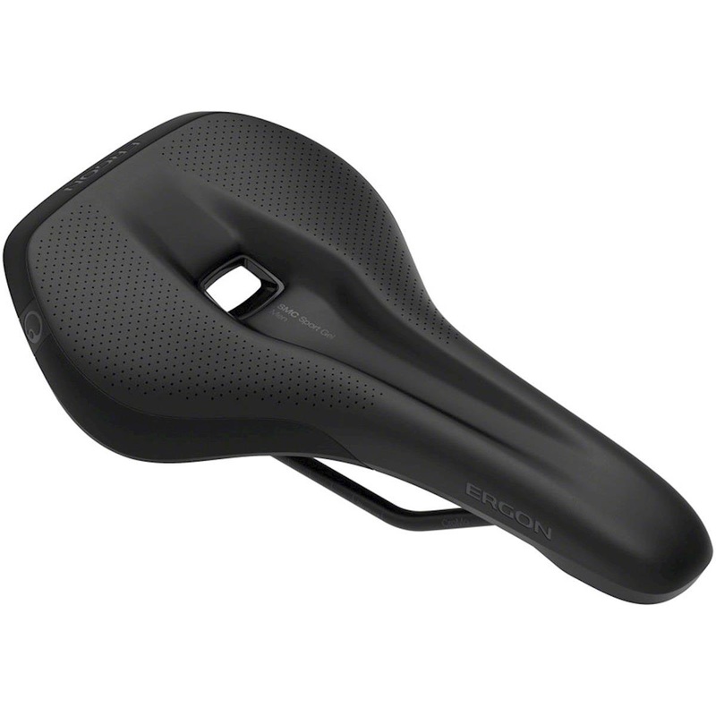 Ergon SMC Men’s Sport Gel Saddle (Stealth Black) (Chromoly Rails) (S/M)