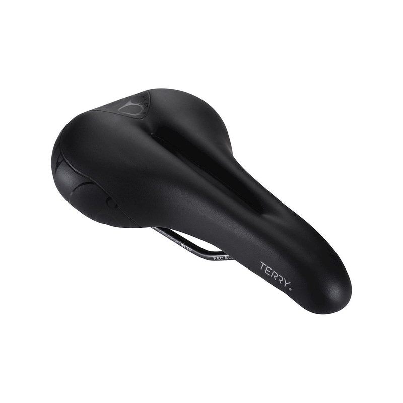Terry Women’s Butterfly Chromoly Gel Saddle (Black) (FeC Alloy Rails) (155mm)