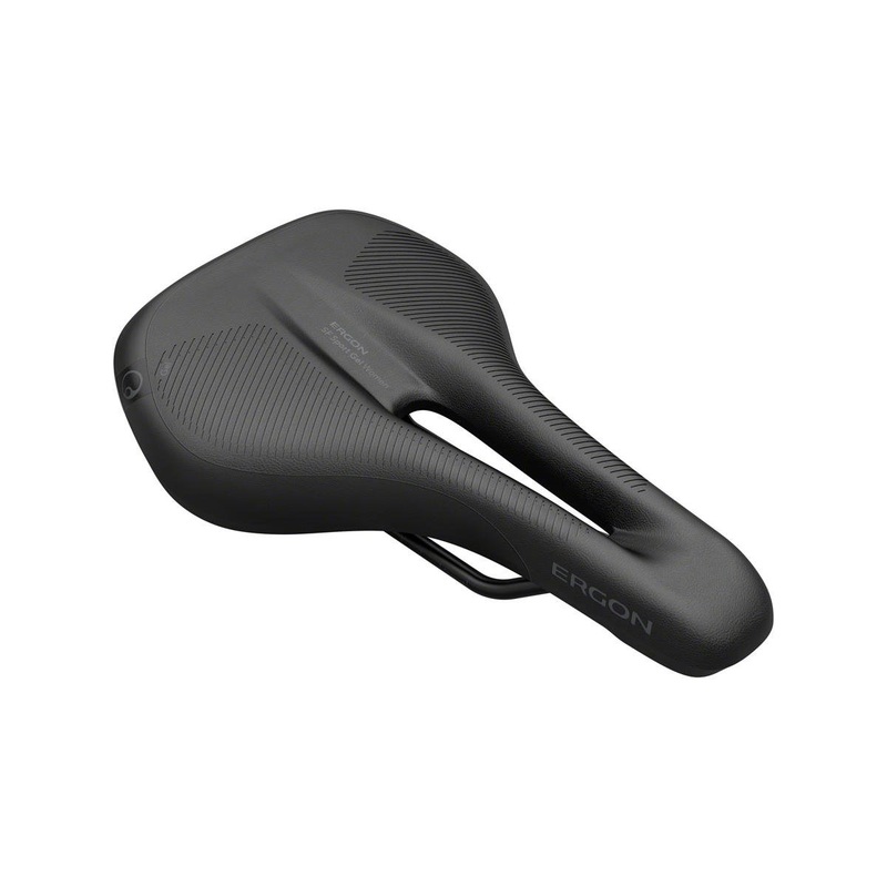 Ergon Women’s SF Sport Gel Saddle (Black) (Chromoly Rails) (S/M)