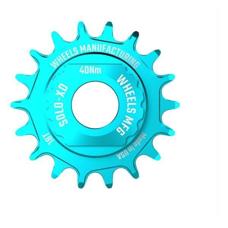 Wheels Manufacturing Solo-XD 16Tooth Cog, 7075 aluminum, Teal