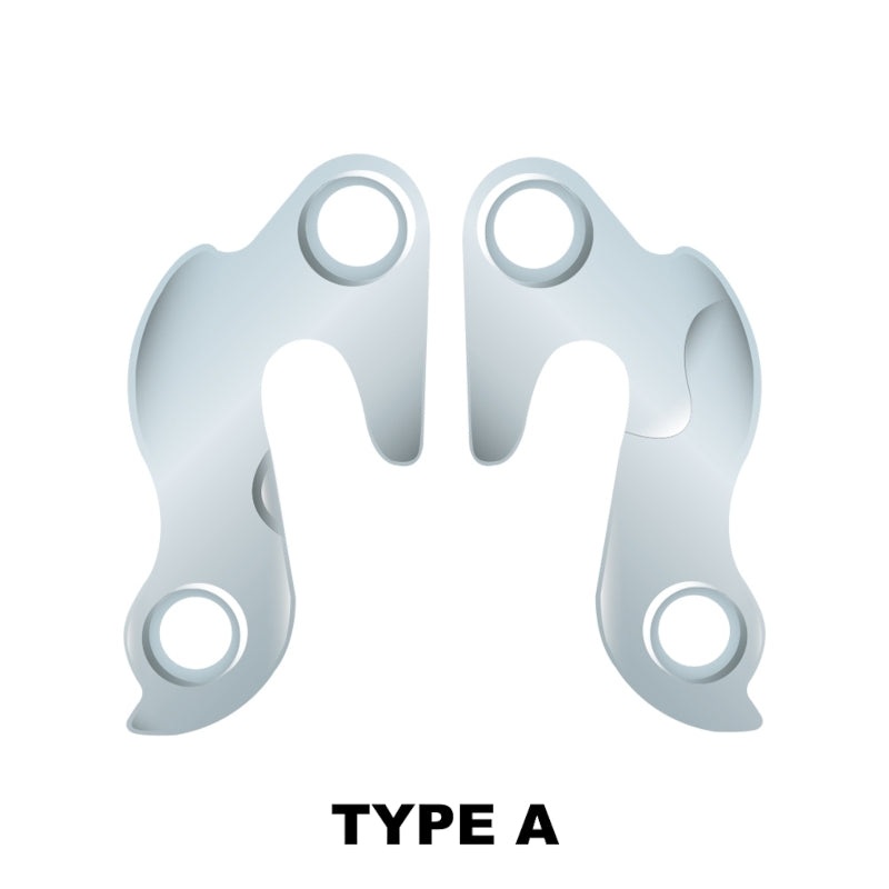 Alloy Derailleur Hangers|DERAILLEUR HANGER FORGED ALLOY TYPE A GE527A (EA)|DERAILLEUR HANGER FORGED ALLOY TYPE B GE527B (EA)|DERAILLEUR HANGER FORGED ALLOY TYPE C GE527C (EA)|DERAILLEUR HANGER FORGED ALLOY TYPE E GE527E (EA)|DERAILLEUR HANGER FORGED ALLOY
