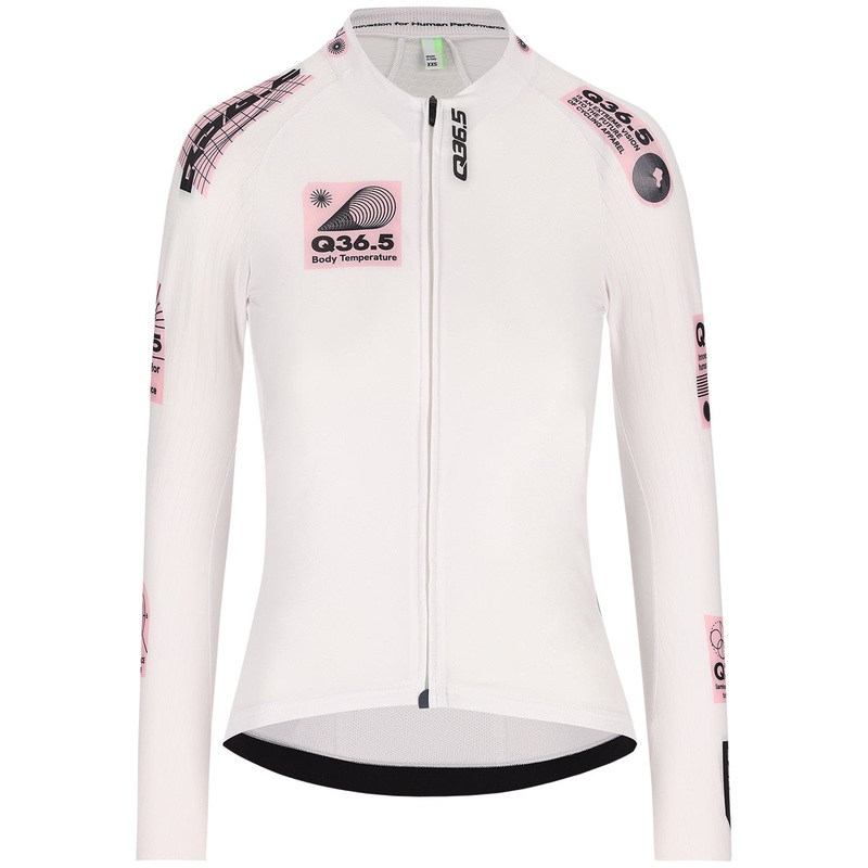 Maglia donna maniche lunghe Q36.5 Gregarius Hybrid Light Retrofuture – Bianco