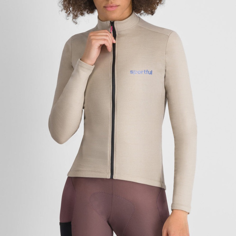 Maglia donna maniche lunghe Sportful Supergiara Wool – Beige