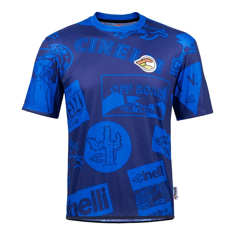 T-Shirt Cinelli Gravel – Blu|S|M|L|XL|Blu