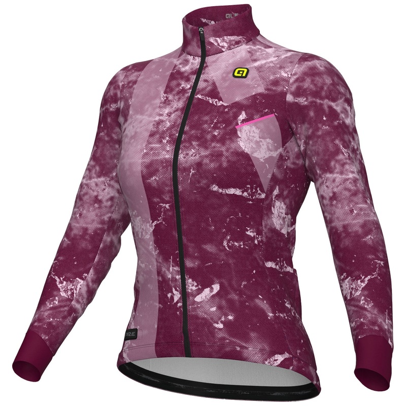 Maglia maniche lunghe donna Ale PR-E Icy – Bordeaux