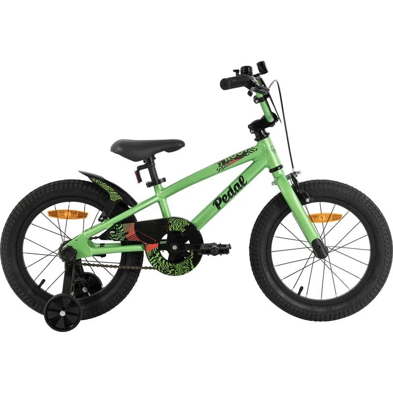 2025 PEDAL HOOT 16|KIDS 16″ WHEEL (5-7 Years Old)|RACING GREEN