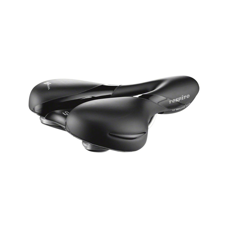 Selle Royal Respiro Saddle (Black) (Manganese Rails) (Moderate)