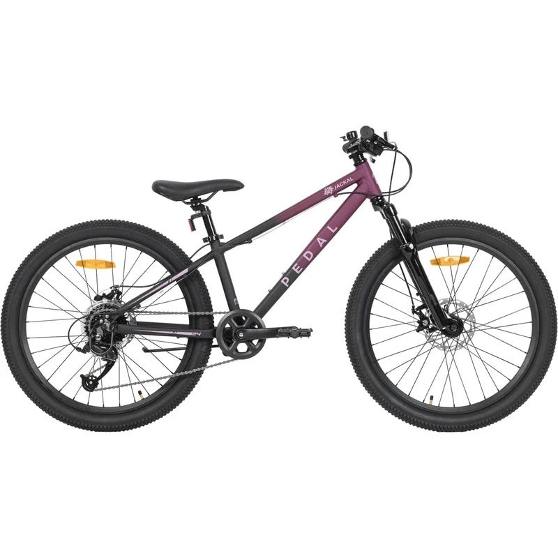 2025 PEDAL JACKAL 24|KIDS 24″ WHEELS (9-12 Years old)|BERRY/BLACK FADE