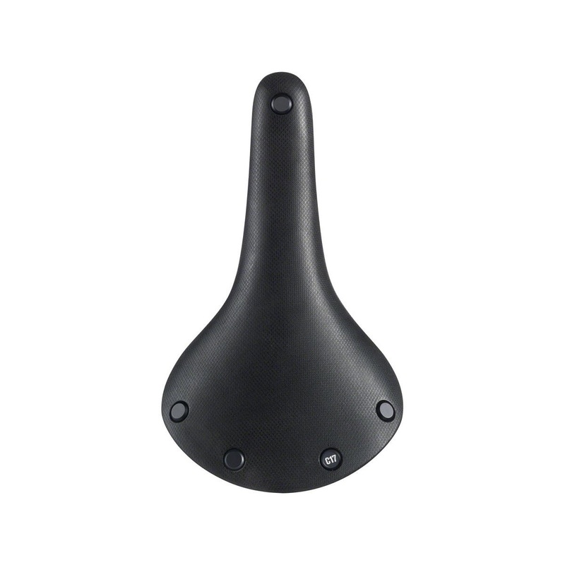 Brooks C17 Cambium Saddle (Black) (Steel Rails) (164mm)