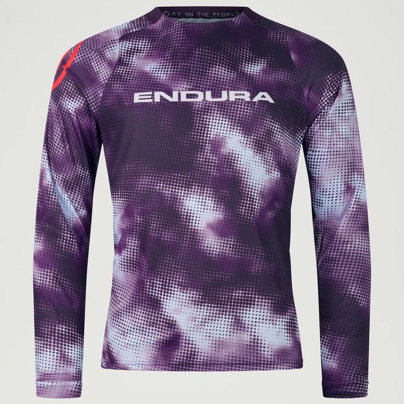 Maglia maniche lunghe Endura Pixel Cloud LTD – Viola