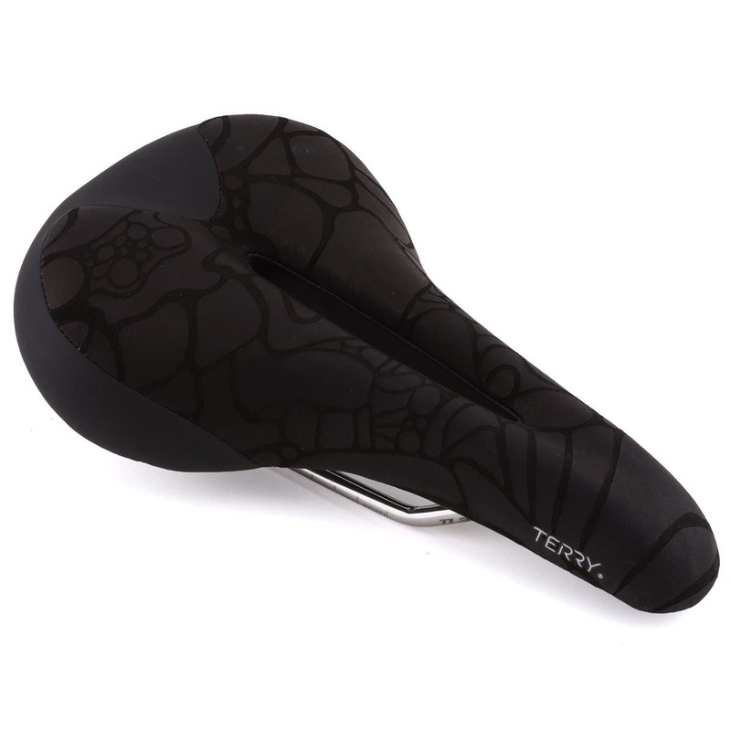 Terry Women’s Butterfly Ti Saddle (Black) (Titanium Rails) (155mm)