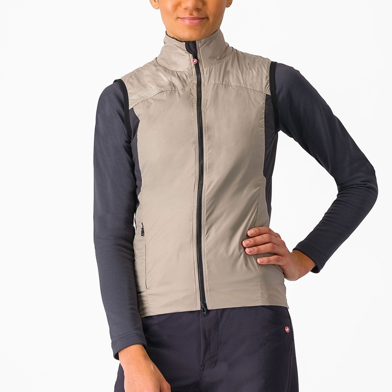 Gilet donna Castelli Unlimited Puffy – Beige