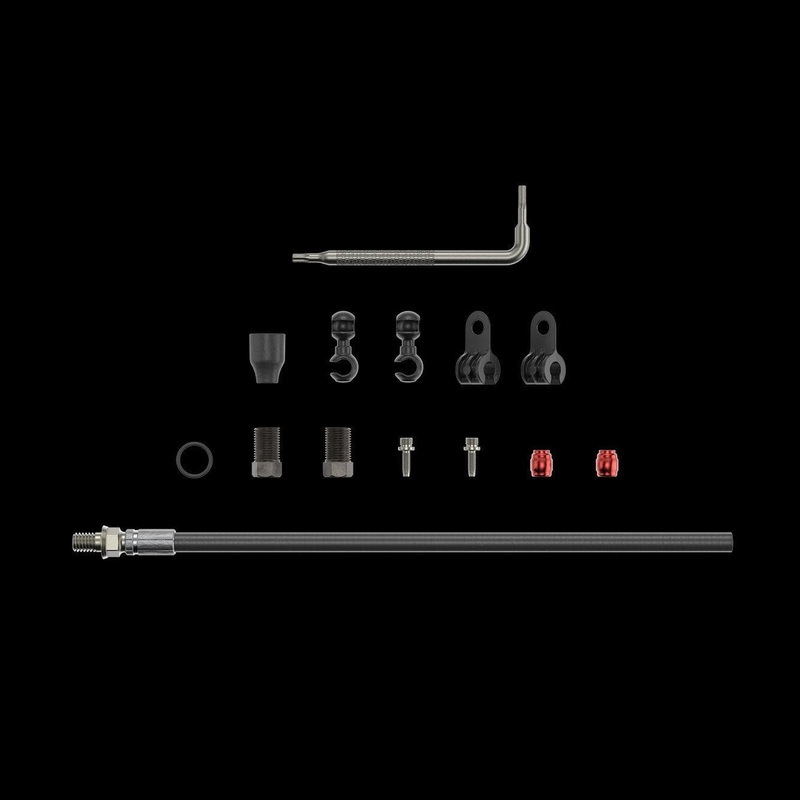 Sram Spare – Disc Brake Hydraulic Hose Kit – Threaded Inline Crimp -2000Mmblk (Inc. Crimp & Fittings) – Elixir 5/7/9/R/Cr/X0,Guide Rsc (A1),Guide R/Rs (A1),Db5,Level Tl: Black 2000Mm