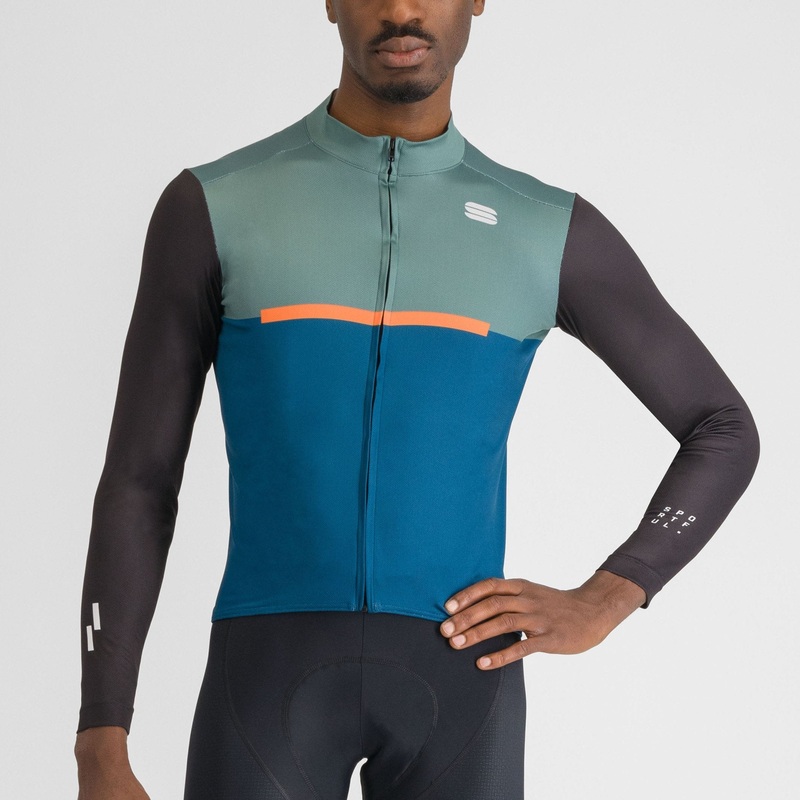 Maglia maniche lunghe Sportful Pista – Blu verde