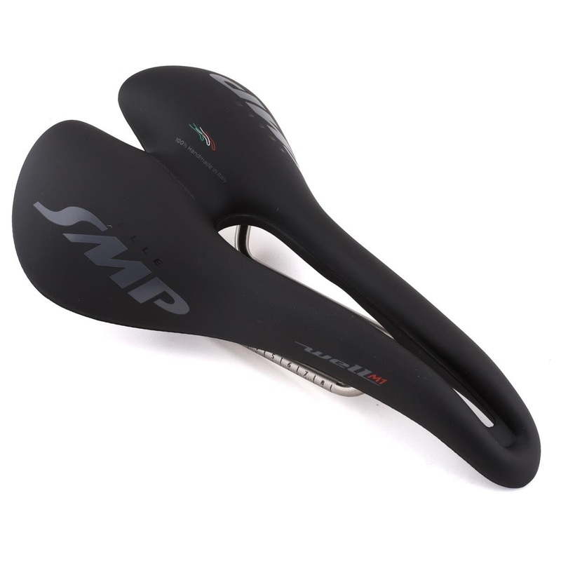 Selle SMP Well M1 Saddle (Black) (FeC30 Rails) (163mm)