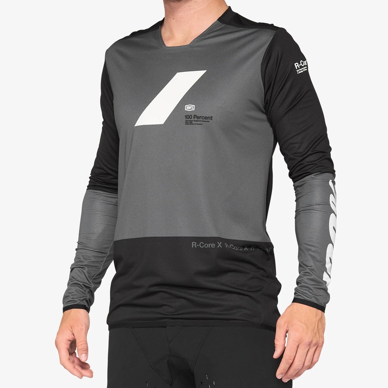 Maglia maniche lunghe 100% R-Core X – Grigio nero